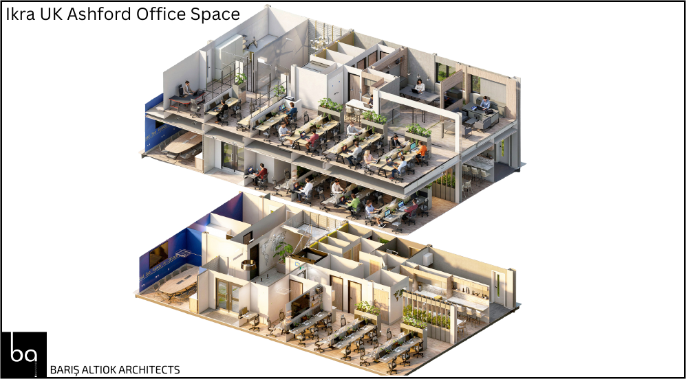 IKRA UK Ashford Office Space — 3D Overview